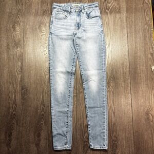 Levis Premium 721 High Rise Skinny Jeans Light Wash Blue Size 27 Womens